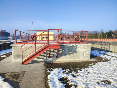 Sanace betonového povrchu rozdělovací komory